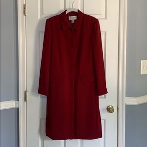 Red Evan Picone Button Up Dress